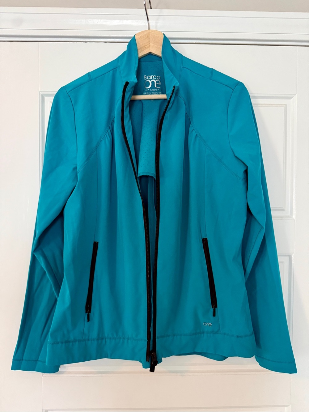 Barco One Uniforms Women's Teal Utility Zip Jacket